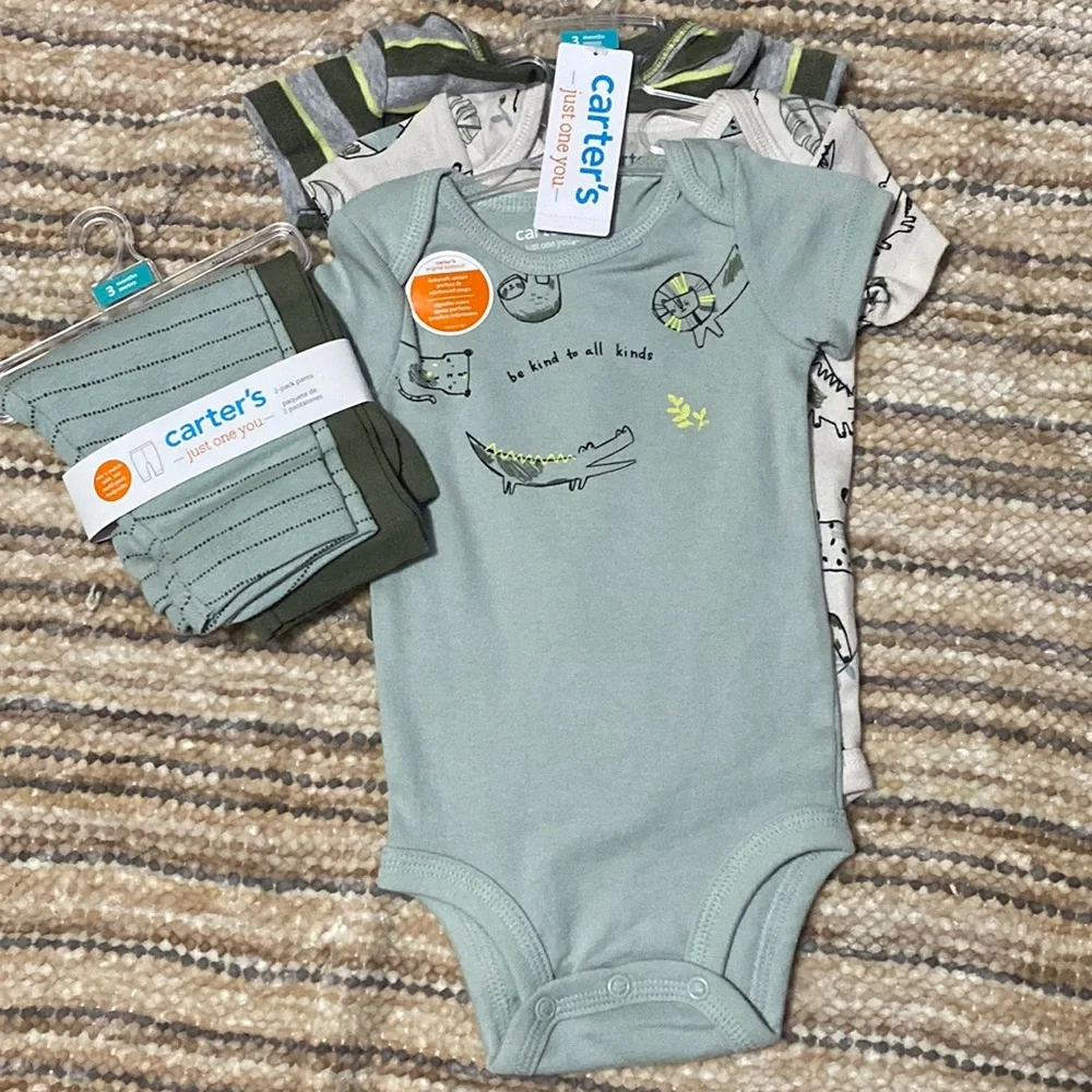 NEW. Carter’s (just one you) Baby boy Bundle of Onesie’s & pants. 3 mont… - Picture 4 of 15